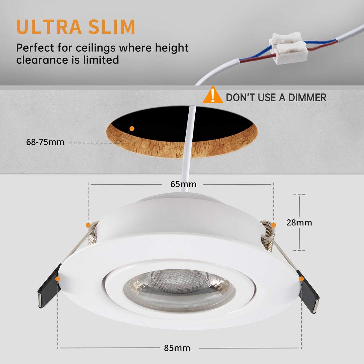 5.5W Dimmable Downlights