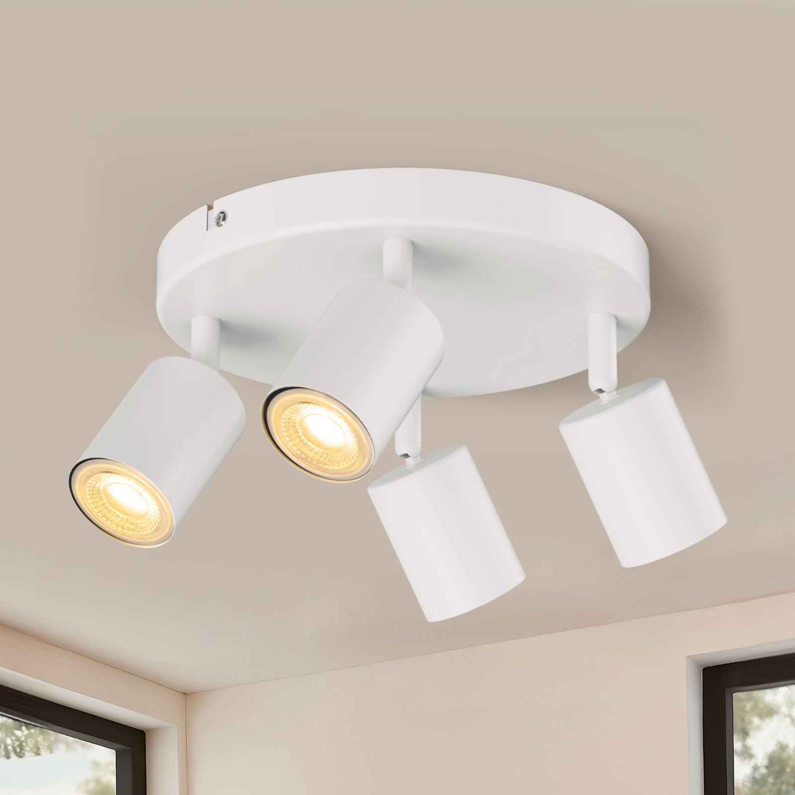 Ceiling Spotlights 4 Ways Round