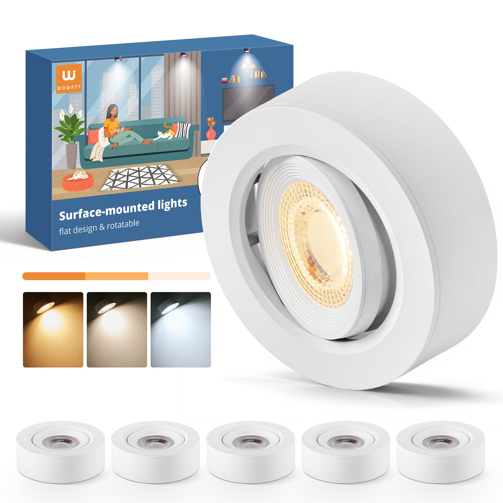 3CCT Surface Mounted Downlights