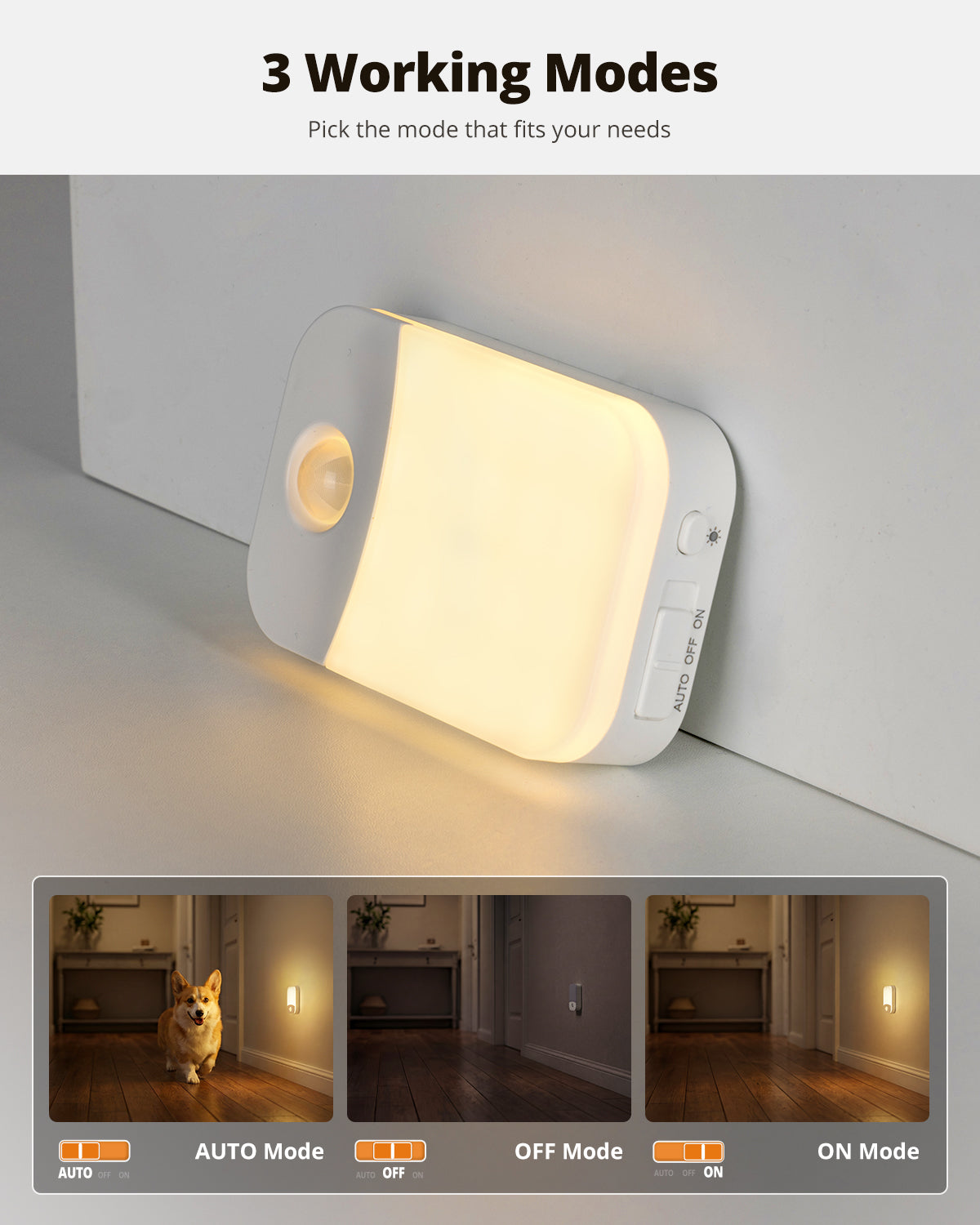Sensor Night Light Rectangular