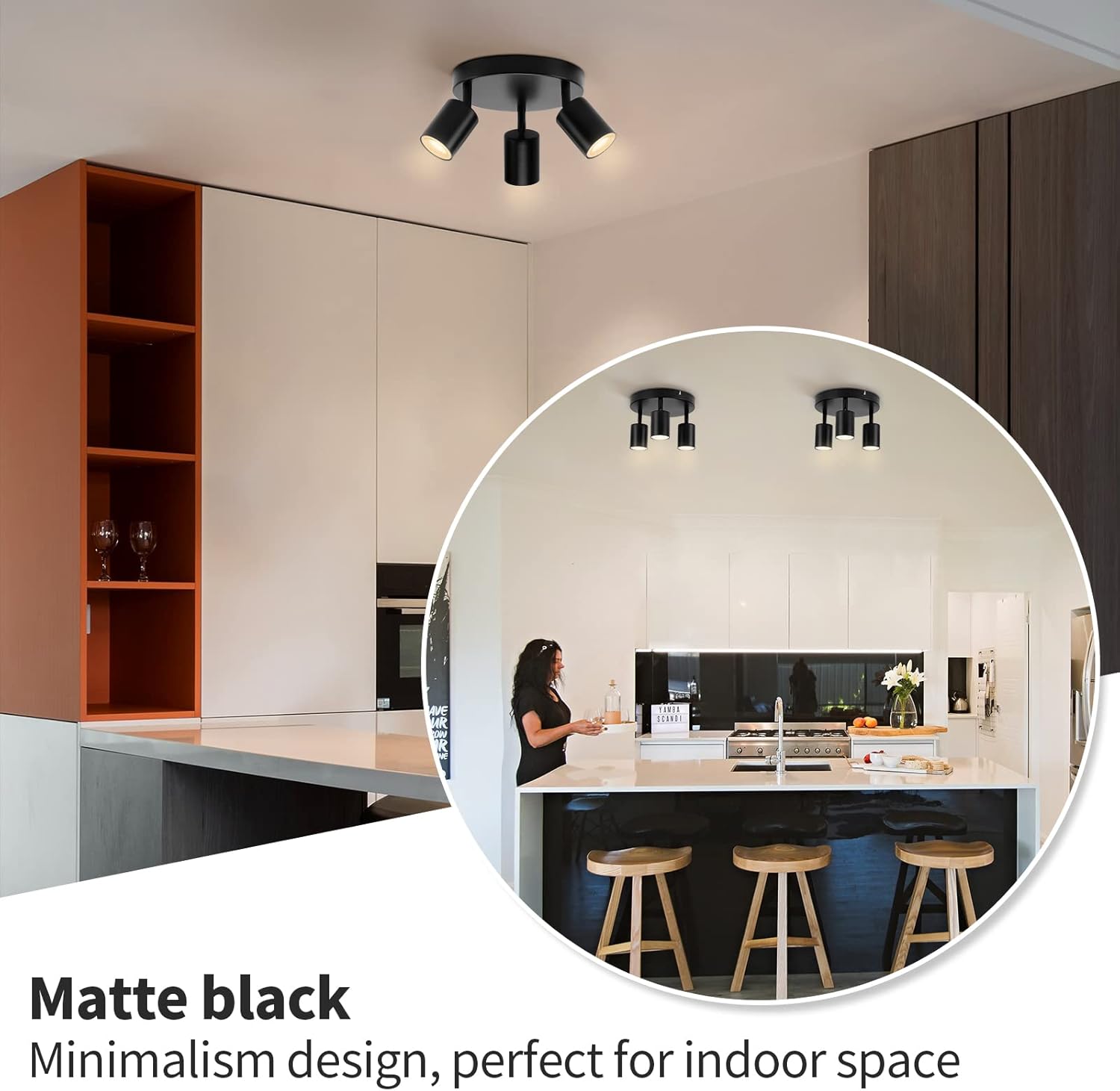 Ceiling Spotlights 3 Ways Round