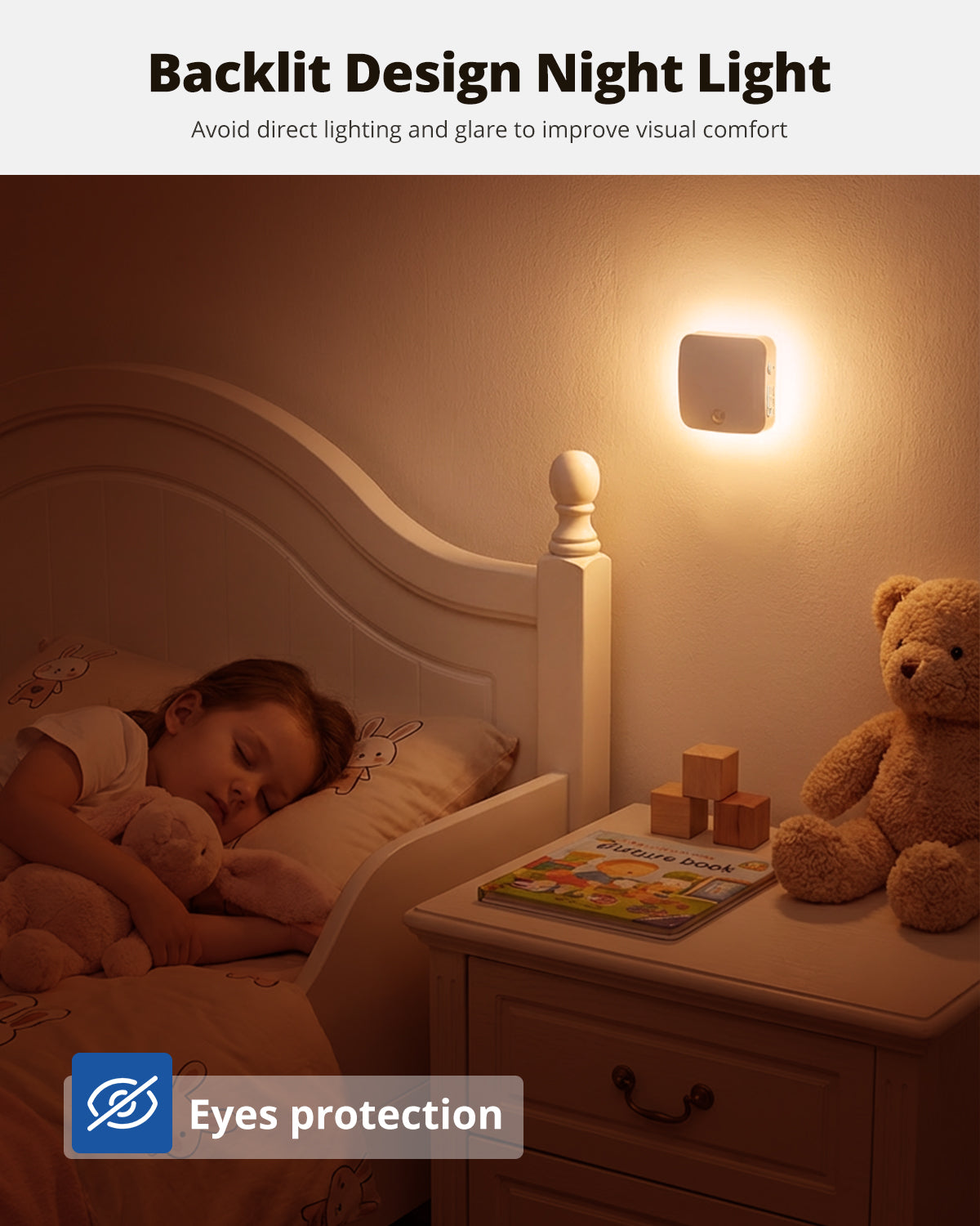 Backlit Sensor Night Light Amber