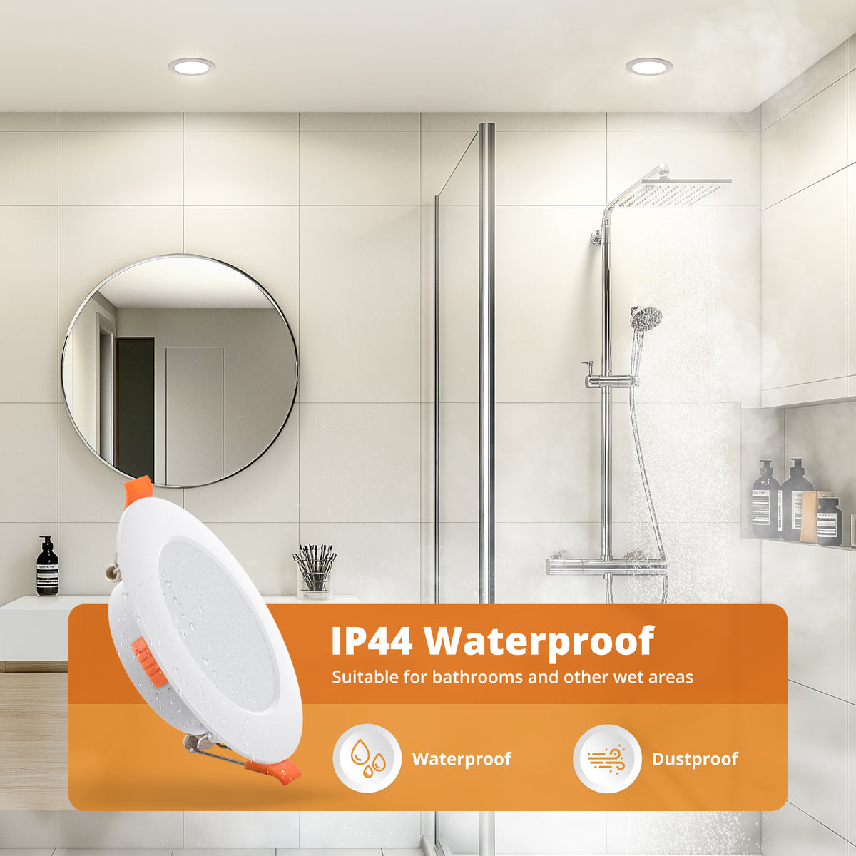 7W Dimmable Downlights