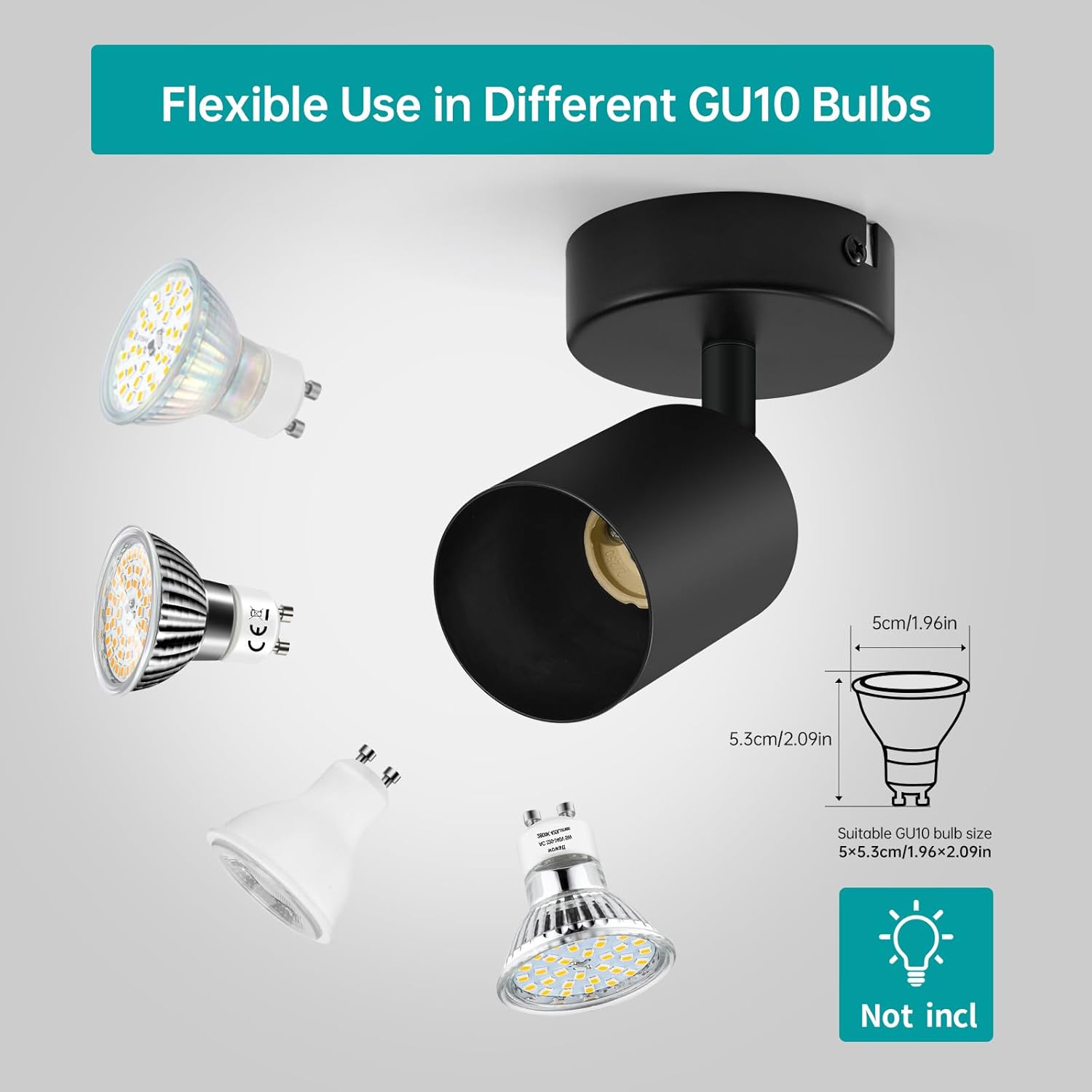 Ceiling Spotlights 1 Way Round