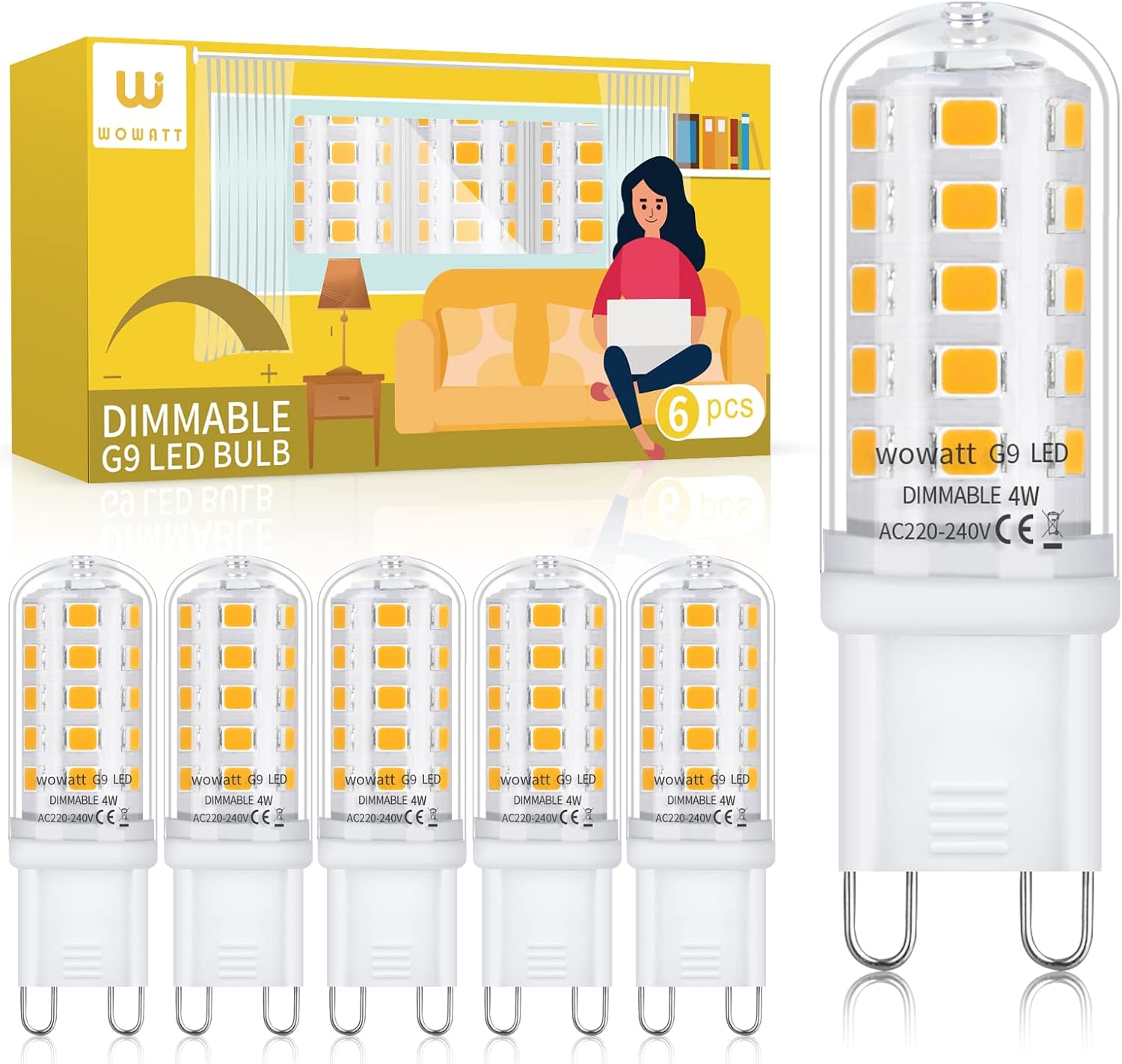 G9 4W LED Bulbs
