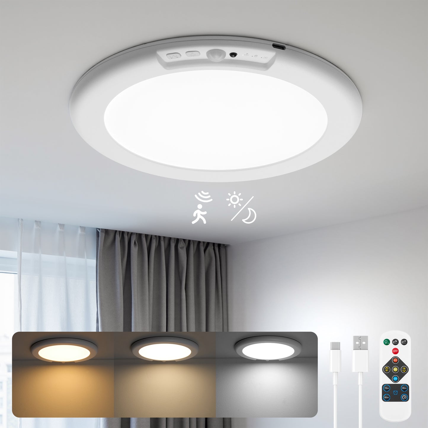 Round Sensor Light