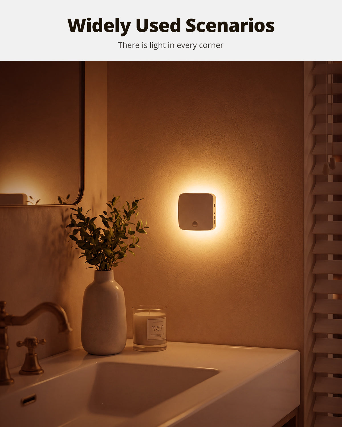 Backlit Sensor Night Light Amber
