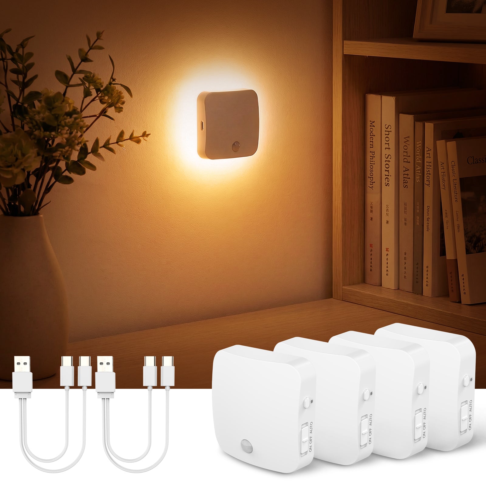 Backlit Sensor Night Light Amber